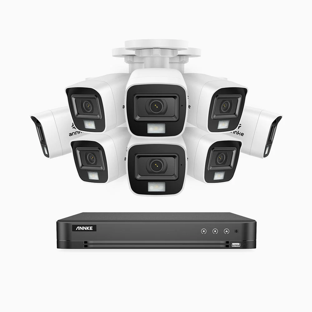 ADLK800 - 4K 16 Channel 8 Dual Light Wired CCTV Security System, Color & IR Night Vision, 3840x2160@20fps, f/1.6 Super Aperture, 4-in-1 Output Signal, IP67 - Image 2
