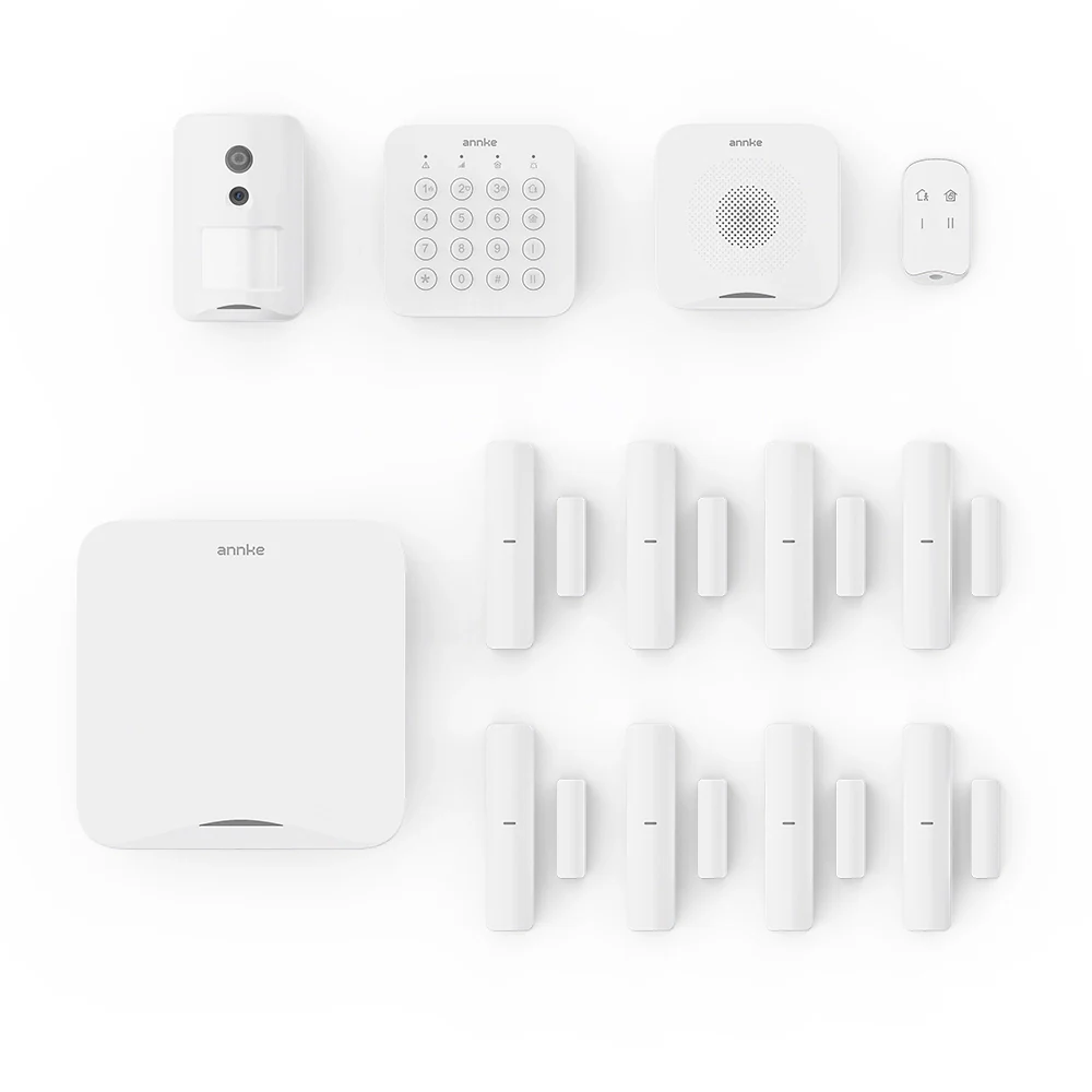 ANNKE 9-elementowy zestaw bezprzewodowego systemu alarmowego All-in-One – system bezpieczeństwa do domu i firmy z całodobowym monitoringiem 24/7, rozbudowywalny system DIY, łatwa instalacja, sterowanie przez aplikację mobilną - Image 3