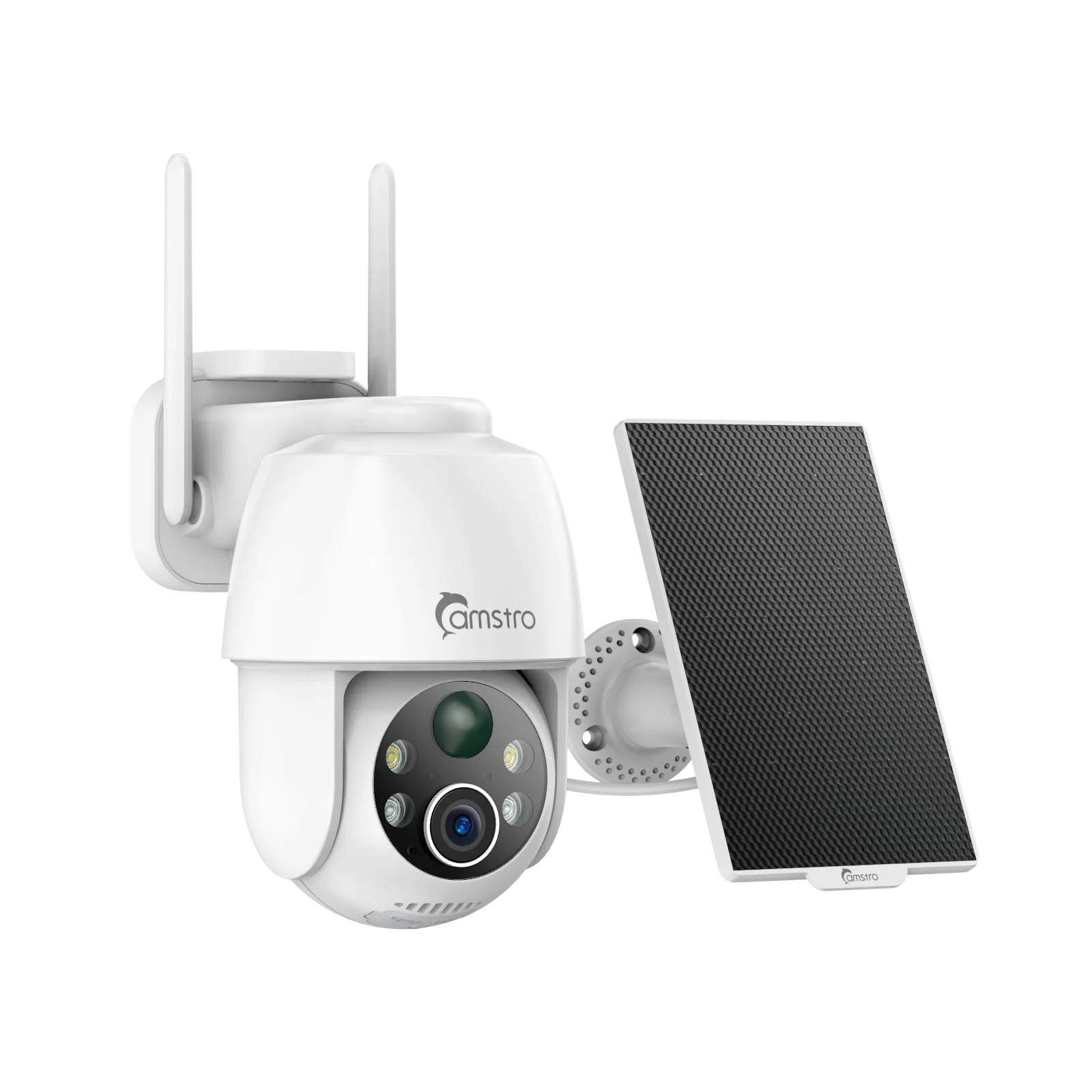 3MP Outdoor Solar Powered Battery Security IP Cameras, 5200mAh Rechargeable Battery, 130¡ã Ultra Wide Angle, Color Night Vision, Human & Vehicle Smart Detection, Two-Way Audio, Works with Alexa & Google - Image 6