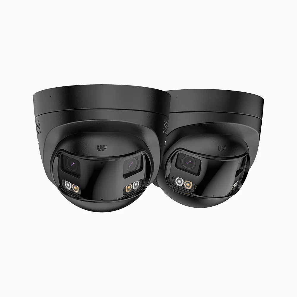 FCD800 - 2 SZT. kamera zewnętrzna bezpieczeństwa PoE 8Mpx 4K z Podwójny obiektyw, panoramiczny widok 180°, inteligentne podwójne oświetlenie nocne, dwukierunkowy dźwięk, aktywna syrena i alarm, wykrywanie ludzi i pojazdów, IP67 - Image 4