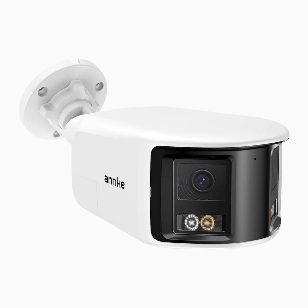 FCD800 - kamera zewnętrzna bezpieczeństwa PoE 8Mpx 4K z Podwójny obiektyw, panoramiczny widok 180°, inteligentne podwójne oświetlenie nocne, dwukierunkowy dźwięk, aktywna syrena i alarm, wykrywanie ludzi i pojazdów, IP67 - Image 2