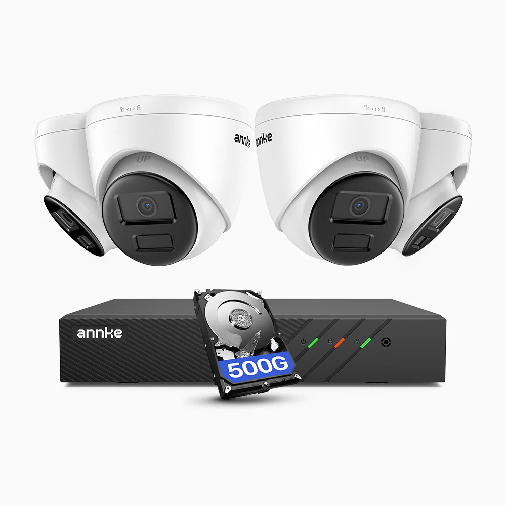 H300 - Zestaw do Monitoringu PoE 4 Kamery 3MP z 8-Kanałowy Rejestratorem NVR, dysk twardy 500 GB, EXIR 2.0 Night Vision, wykrywanie ruchu, H.265+, wodoodporność IP67 - Image 2