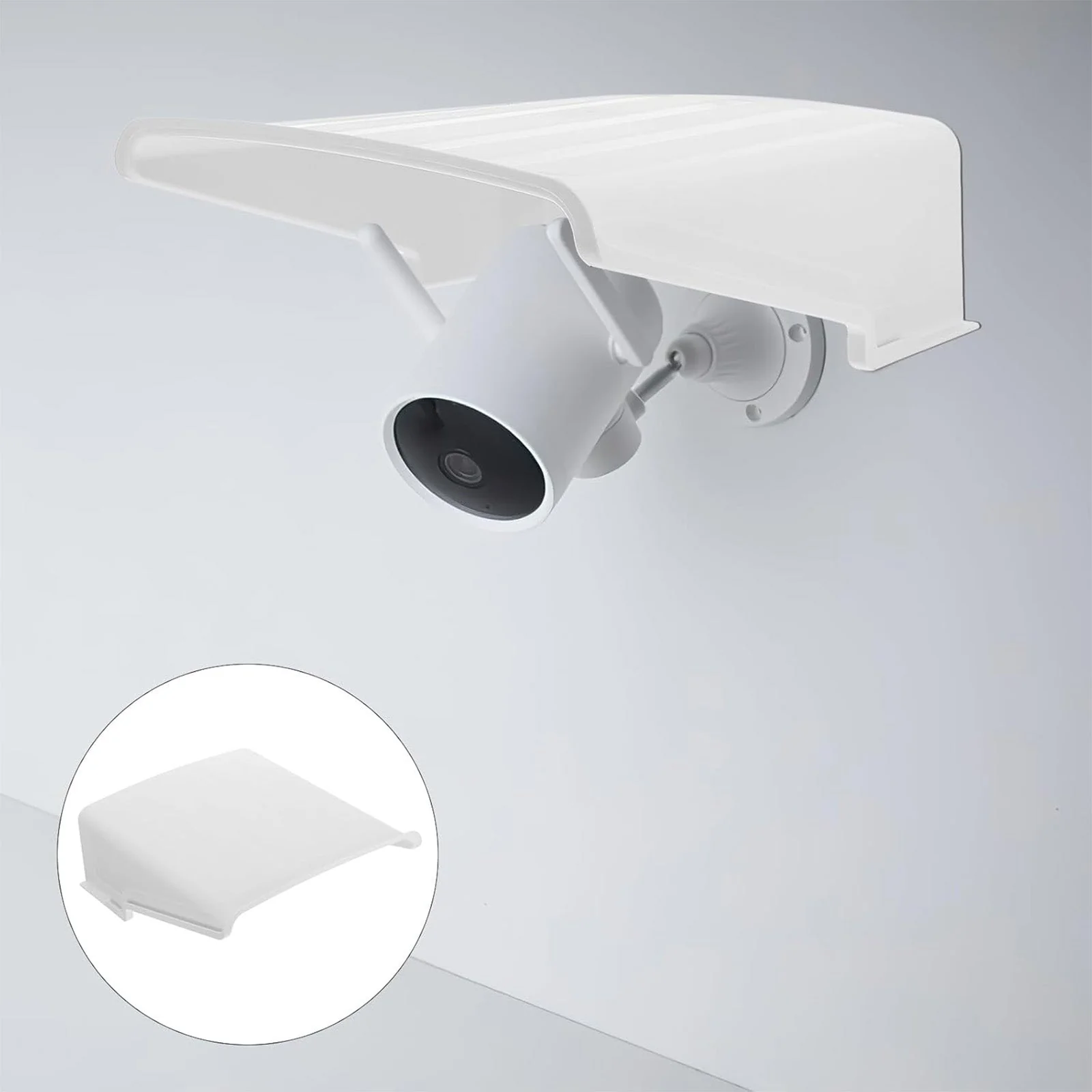 Pack of 4 Universal Sun Rain Shade Camera Cover Shield for SANNCE/ANNKE/Hikvision/Nest/Ring/Arlo/Dome/Bullet Outdoor Camera - White - Image 16