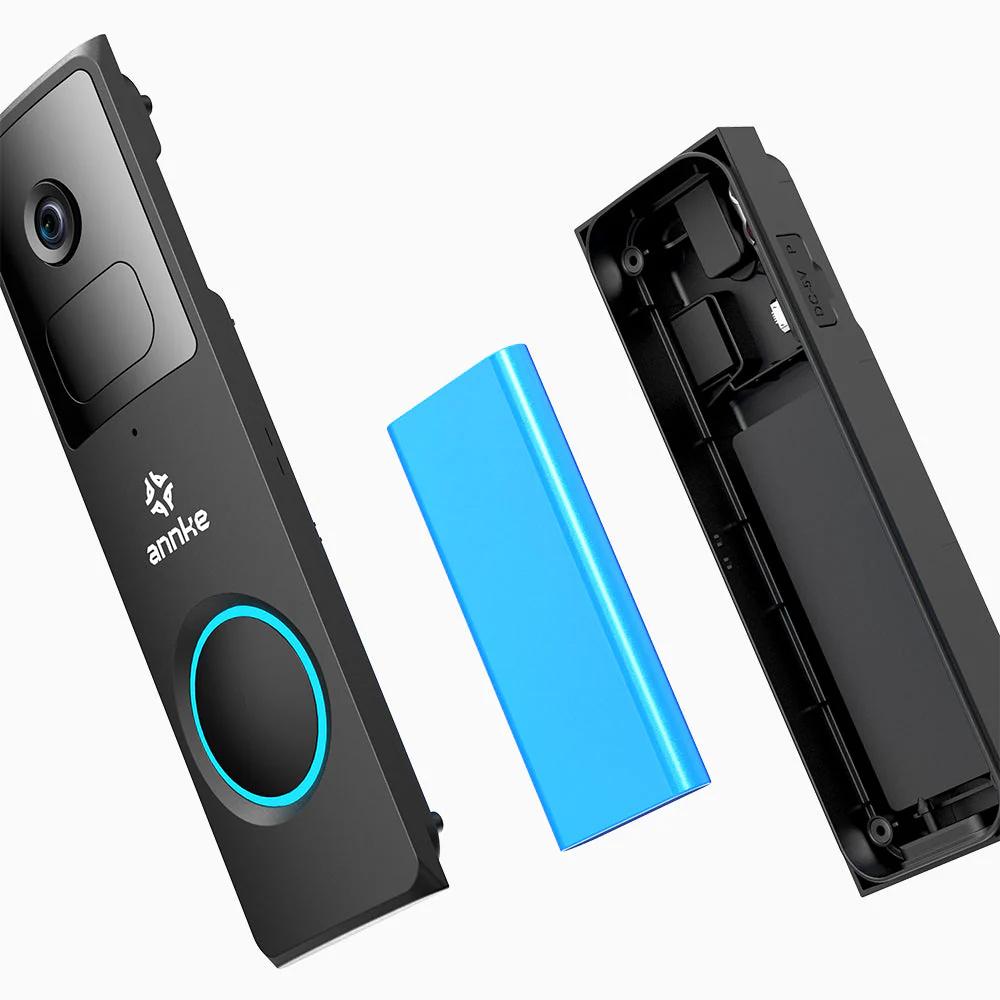 Whiffle - 1080P Bezprzewodowa Kamera Dzwonkowa, Pole Widzenia 148°, Zasilana Baterią 4800mAh, Wykrywanie Ruchu, Dwukierunkowy Dźwięk, Przechowywanie w Chmurze i na Karcie TF, Działa z Alexą - Image 3