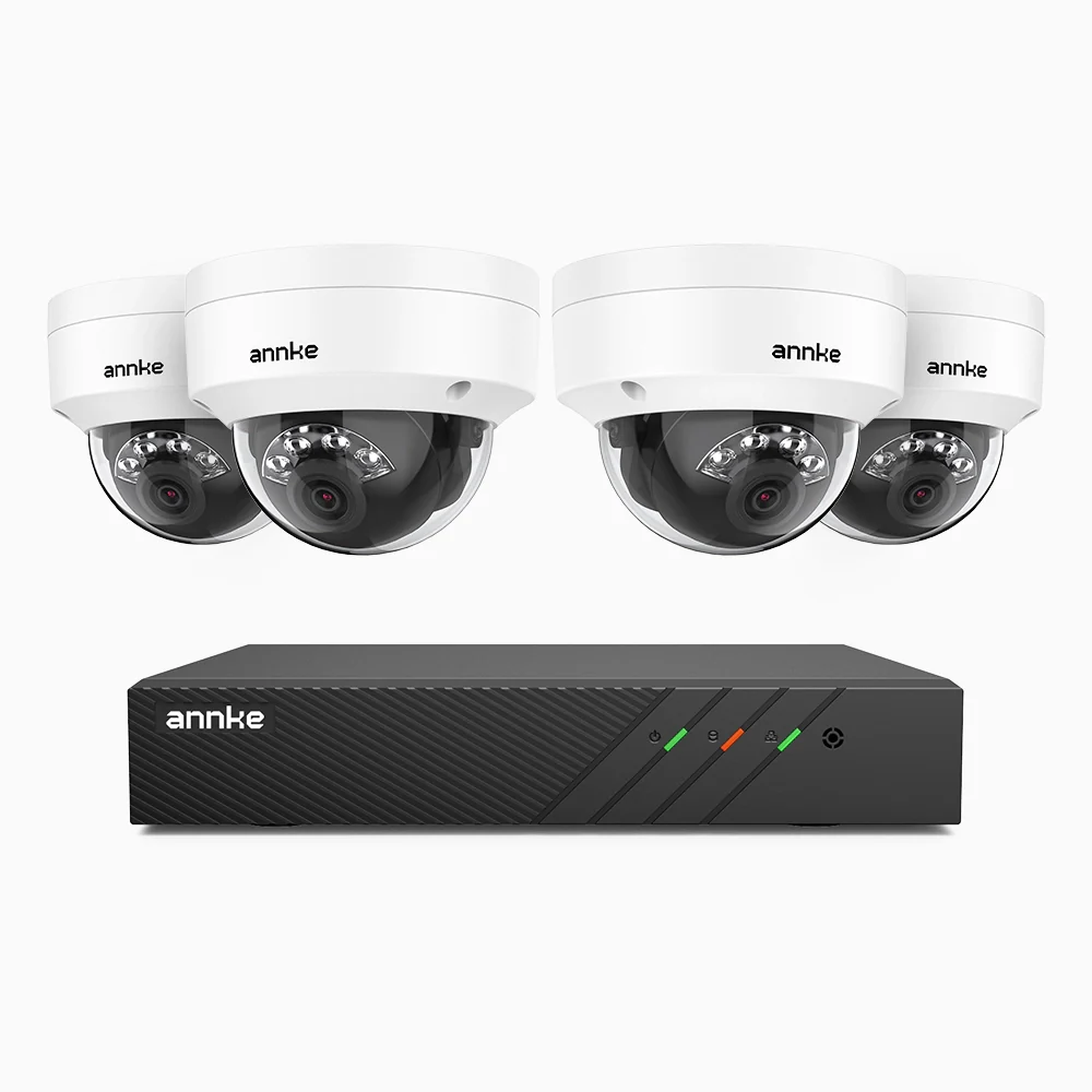 H500 - Zestaw do Monitoringu PoE 4 Kamery 5Mpx z 8-Kanałowy Rejestratorem NVR, Inteligentne podwójne oświetlenie nocne, 3072 × 1728 @ 20 kl./s, inteligentne wykrywanie ludzi i pojazdów, wbudowany mikrofon, IP67 - Image 3