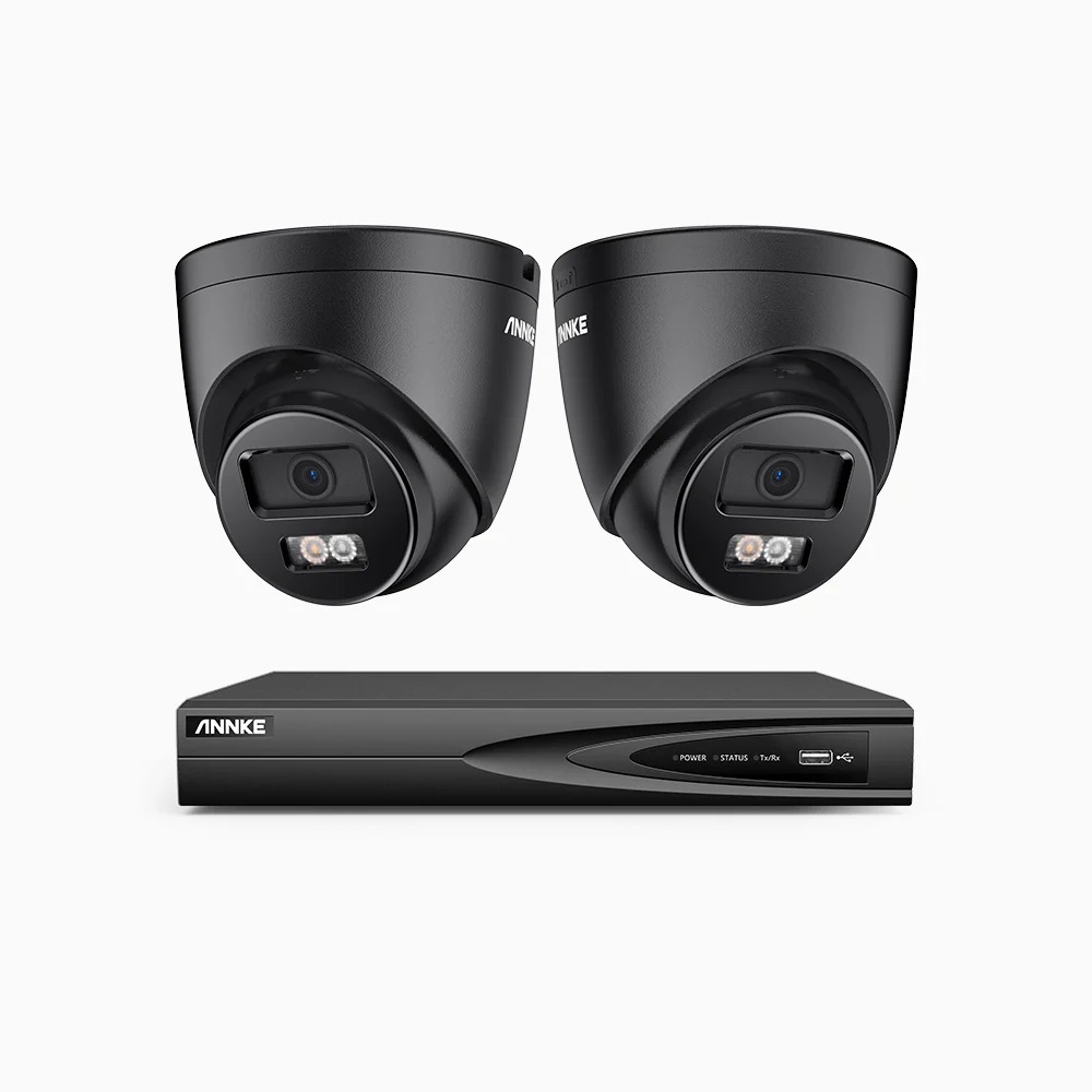 H500P - Zestaw do Monitoringu PoE 2 Kamery 3K z 4-Kanałowy Rejestratorem NVR, Noktowizja Pelny Kolor & EXIR, rozdzielczość 3072*1728, przysłona f/1.6 (0.005 Lux), detekcja ludzi i pojazdów, wbudowany mikrofon, IP67 - Image 4