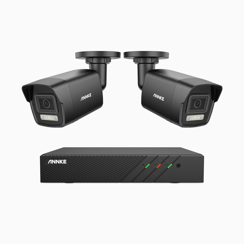 H500P - Zestaw do Monitoringu PoE 2 Kamery 3K z 8-Kanałowy Rejestratorem NVR, Noktowizja Pelny Kolor & EXIR, rozdzielczość 3072*1728, przysłona f/1.6 (0.005 Lux), detekcja ludzi i pojazdów, wbudowany mikrofon, IP67 - Image 3