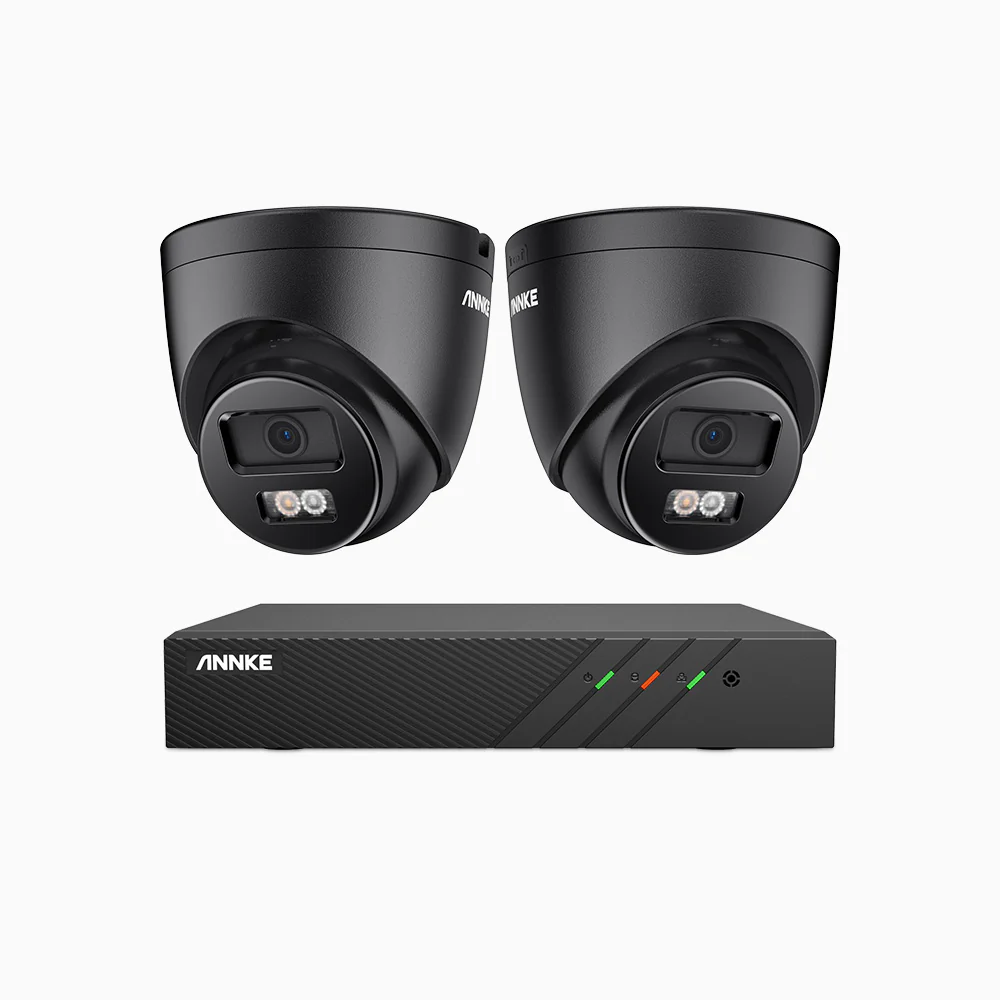 H500P - Zestaw do Monitoringu PoE 2 Kamery 3K z 8-Kanałowy Rejestratorem NVR, Noktowizja Pelny Kolor & EXIR, rozdzielczość 3072*1728, przysłona f/1.6 (0.005 Lux), detekcja ludzi i pojazdów, wbudowany mikrofon, IP67 - Image 4