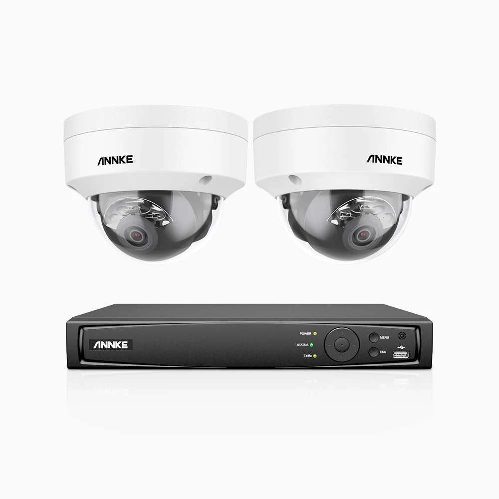 H800 - Zestaw do Monitoringu PoE 2 Kamery 4K z 4-Kanałowy Rejestratorem NVR, Noktowizor kolorowy i IR, 1/2.4" progresywny sensor CMOS, Identyfikacji osób lub pojazdów, Wbudowany mikrofon, IP67, Obsługuje RTSP i ONVIF - Image 3