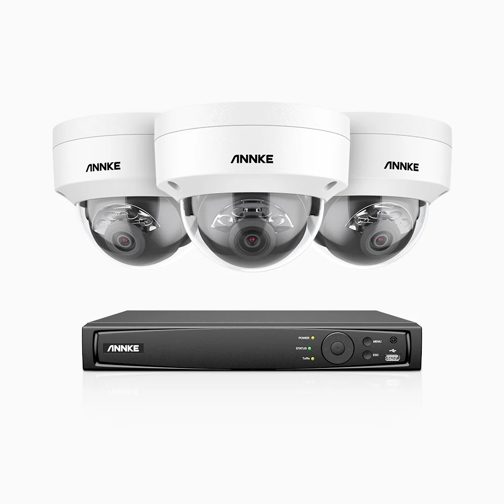 H800 - Zestaw do Monitoringu PoE 3 Kamery 4K z 4-Kanałowy Rejestratorem NVR, Noktowizor kolorowy i IR, 1/2.4" progresywny sensor CMOS, Identyfikacji osób lub pojazdów, Wbudowany mikrofon, IP67, Obsługuje RTSP i ONVIF - Image 3
