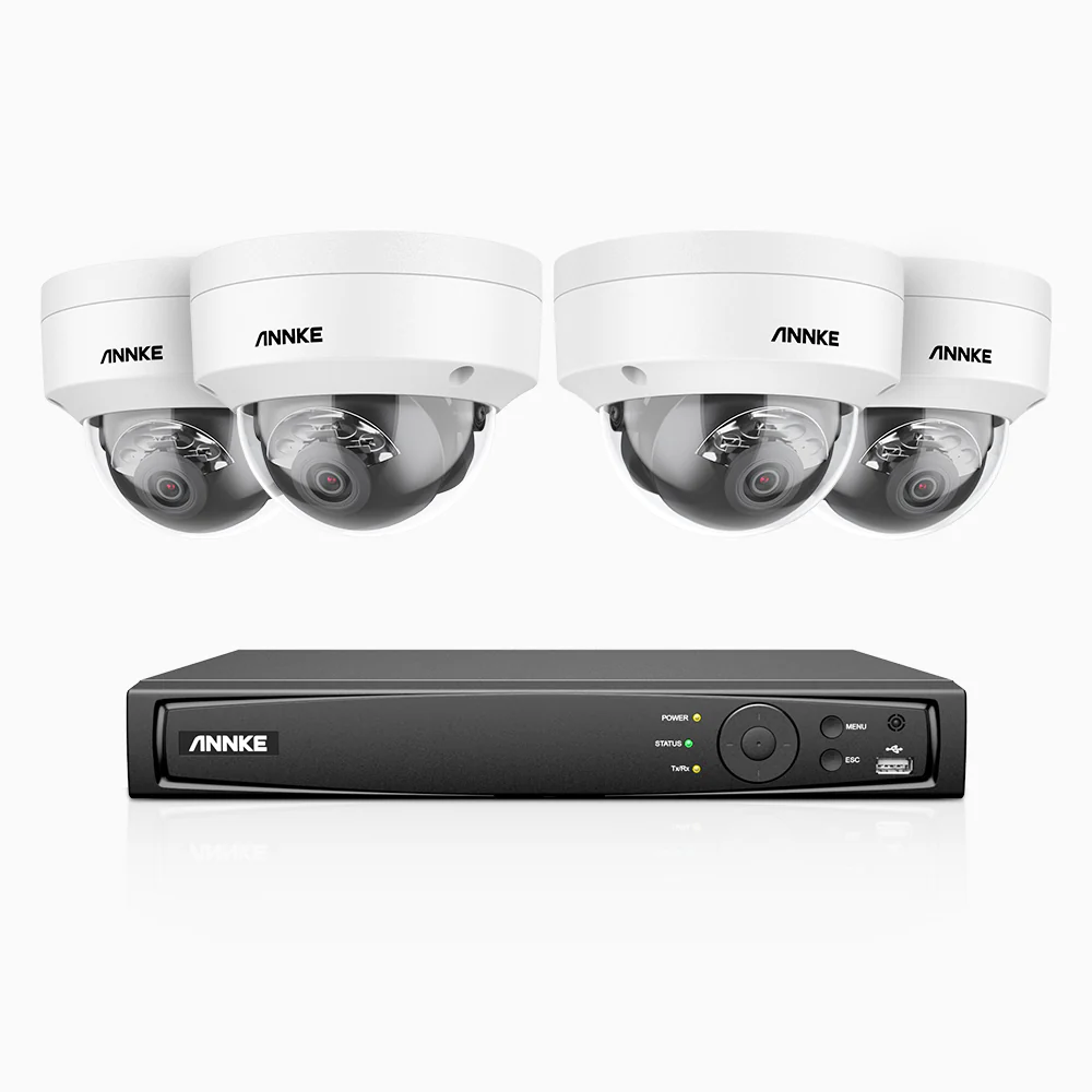 H800 - Zestaw do Monitoringu PoE 4 Kamery 4K z 8-Kanałowy Rejestratorem NVR, Noktowizor kolorowy i IR, 1/2.4" progresywny sensor CMOS, Identyfikacji osób lub pojazdów, Wbudowany mikrofon, IP67, Obsługuje RTSP i ONVIF - Image 3
