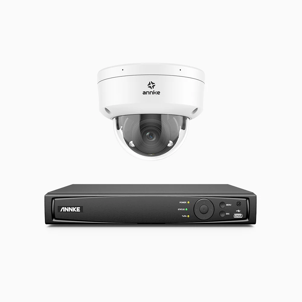HZ804 - Zestaw do Monitoringu PoE 1 Kamery 4K z 8-Kanałowy Rejestratorem NVR, Zoom Optycznym 4X, Noktowizja podwójne światło, detekcja ruchu 2.0, Wbudowany mikrofon, syrena i stroboskop - Image 2