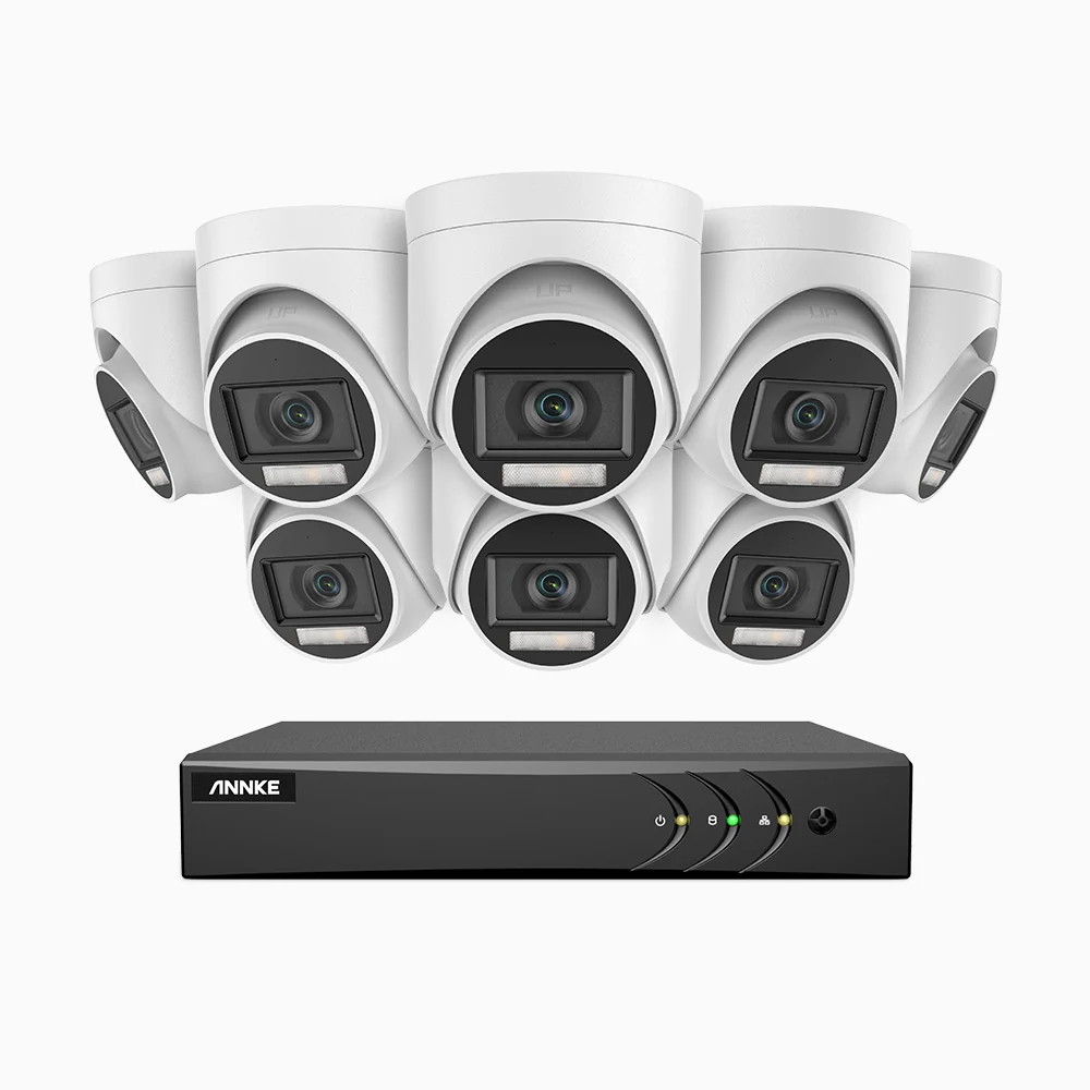 ADLK500 - Zestaw do Monitoringu Przewodowa 8 Kamery 3K z 8-Kanałowy Rejestratorem Hybrydowy, Noktowizją Podwójne światło, przysłoną f/1.2 Super Aperture, sygnałem wyjściowym 4 w 1, wbudowany mikrofon, Klasa wodoszczelności IP67 - Image 3